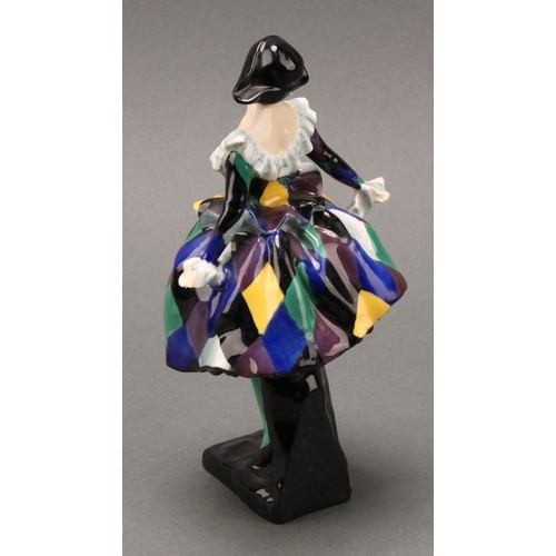 3099 - A Royal Doulton figure of Harlequinade HN 585, marks to base, 18cm high