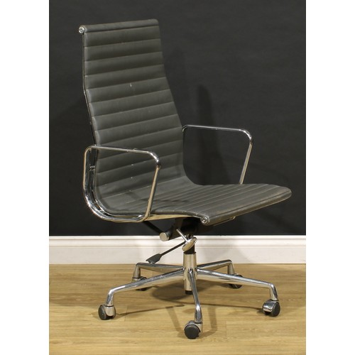 3309 - 20th Century Design - a set of six swivel office chairs, after a design by Charles & Ray Eames for H... 