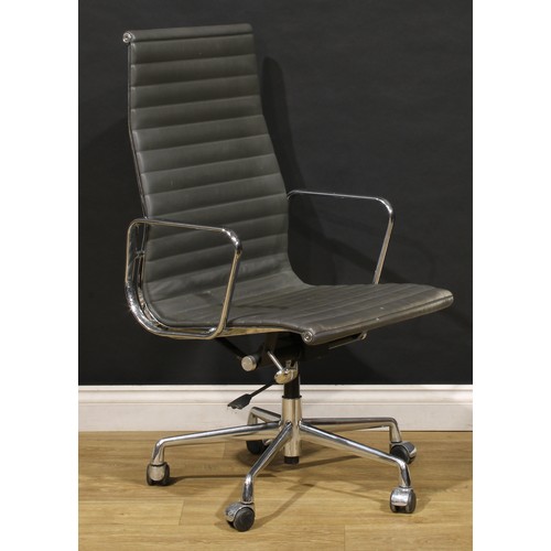 3303 - 20th Century Design - a pair of swivel office chairs, after a design by Charles & Ray Eames for Herm... 