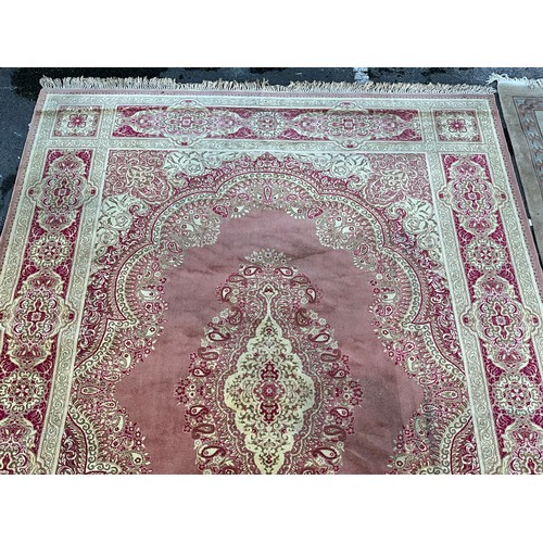 451 - A Prado Orient Keshan Super wool rug or carpet, 356cm x 273.5cm; a Chinese wool rug or carpet, 361cm... 