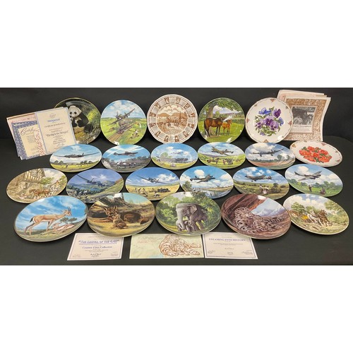 459 - A set of Bradex collectors plates; Other collectors plates including Bradex, Royal Albert; Qty