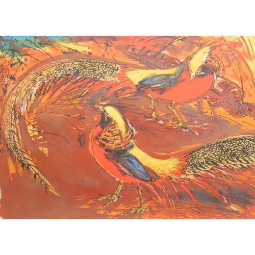 2036 - David John Douglas Koster (1926-2014)
Pheasants, signed in pencil, lithograph, 55cm x 75cm