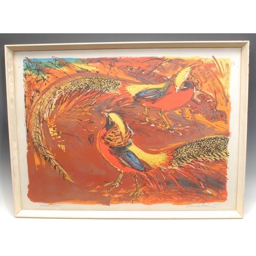 2036 - David John Douglas Koster (1926-2014)
Pheasants, signed in pencil, lithograph, 55cm x 75cm