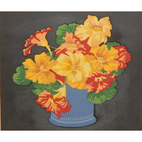 2336 - Thomas Todd Blaylock (1876-1929) 
Nasturtiums 
signed, titled, published Alfred Bell & Co. 1927, col... 