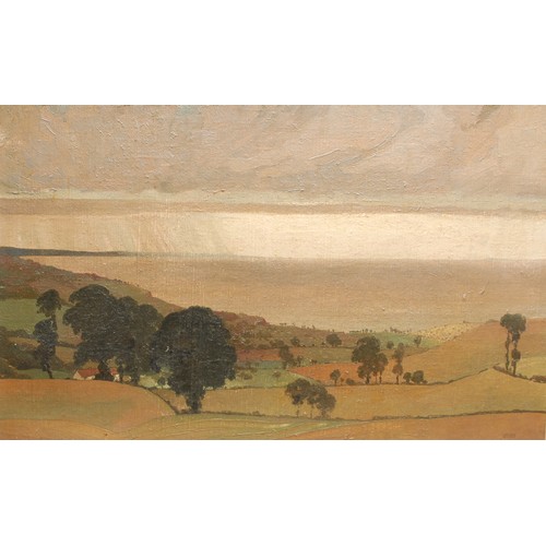 2058 - Edward Loxton Knight (1905-1993) 
Bristol Channel 
signed, oil on canvas, 47cm x 74cm