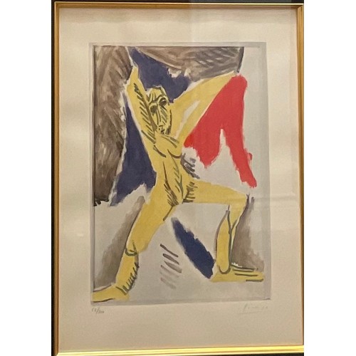 2277 - Pablo Picasso  (1881 - 1973), Damoiseles d'Avigion, pochoir print, signed in pencil, numbered 53/300... 