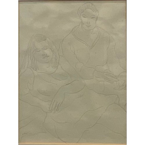 2029 - Cedric Lockwood Morris (1889 - 1982)
Classical Figures  
signed, dated 7.24, pencil drawing, 32.5cm ... 