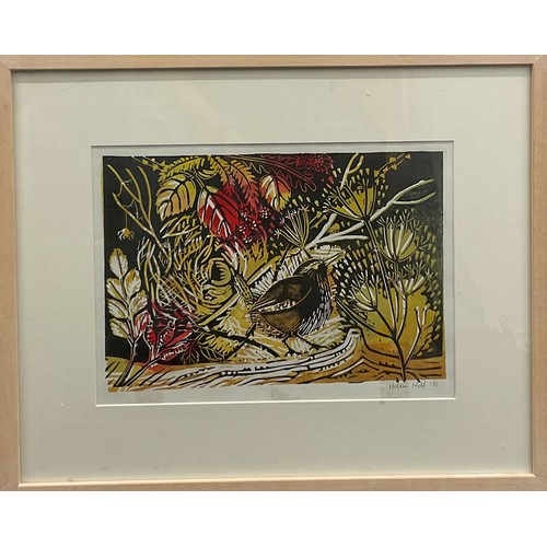 2146 - Helen Hill, Still Life,   
linocut, signed in pencil, dated 91, 22.5cm x 31.5cm