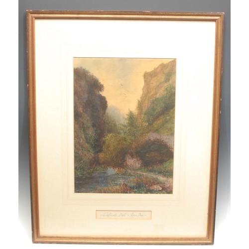 2085 - English School (early 20th century)
Wolfscote Dale, River Dove  
watercolour, 36.5cm x 26.5cm