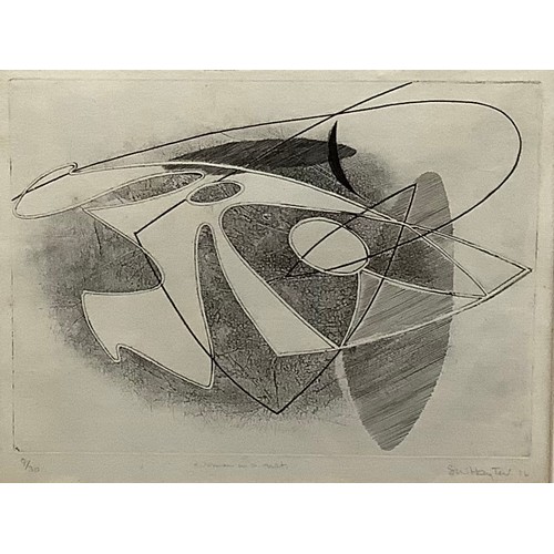 2322 - Stanley William Hayter (1901 - 1988), Woman in Net, etching, signed and titled in pencil, numbered 9... 