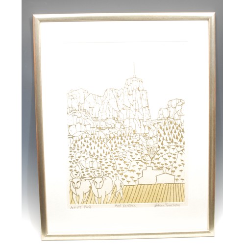 2225 - Julian Trevelyan (1910-1988) 
Mont Ventoux 
signed, titled, artist's proof etching, 64cm x 50cm