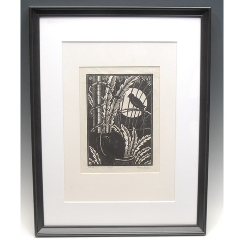 2148 - Henry Edward Bates (fl. 1926-1939) 
Jungle 
signed, titled, 50/37 [sic], wood engraving, 19.5cm x 14... 