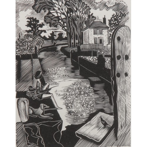 2213 - John O'Connor (1913-2004) 
Canal 
signed, titled, lithograph, 29cm x 20cm