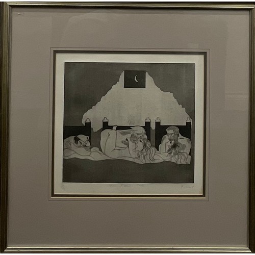 2035 - Dame Elizabeth Frink (1930 - 1933), The Reeve's Tale, etching, 30/60, signed and titled in pencil, 3... 