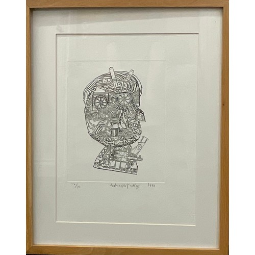 2047 - Eduardo Paolozzi (1924 - 2005), Head,    
screenprint, signed in pencil, dated 1996, numbered 12/20,... 