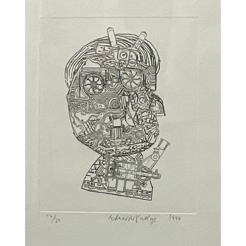 2047 - Eduardo Paolozzi (1924 - 2005), Head,    
screenprint, signed in pencil, dated 1996, numbered 12/20,... 