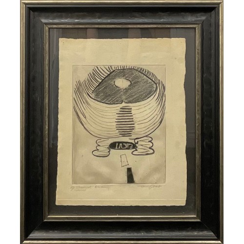 2333 - Terry Frost (1915 - 2003), Scammel Banbury Charcoal, drypoint etching, signed in pencil, 38cm x 29.5... 