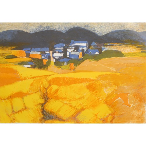 2188 - John Elwyn (1916-1997)  
Welsh Farm Landscape 
signed, lithograph, 40cm x 56cm