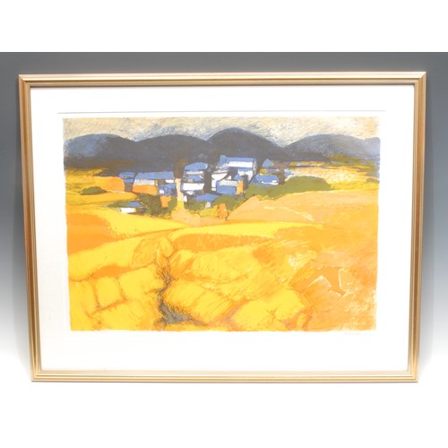 2188 - John Elwyn (1916-1997)  
Welsh Farm Landscape 
signed, lithograph, 40cm x 56cm