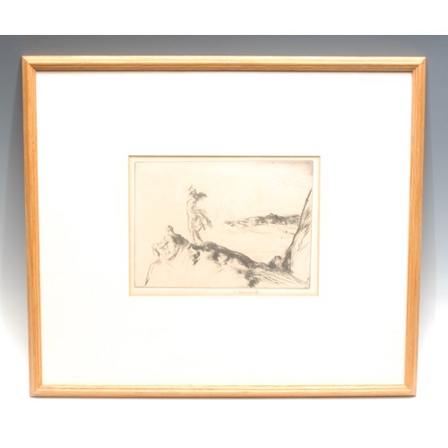 2044 - Edmund Blampied (1886-1966)
Sea Breezes
signed in pencil, etching, 16cm x 21.5cm