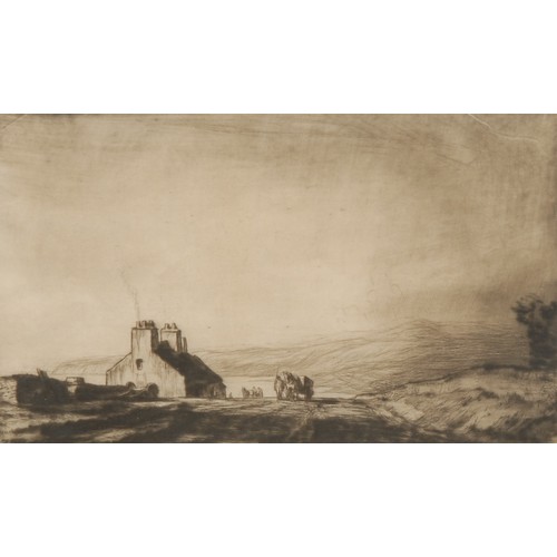 2318 - Sir David Muirhead Bone (1876 - 1953), The Ballantrae Road, etching, signed and titled in pencil, 14... 