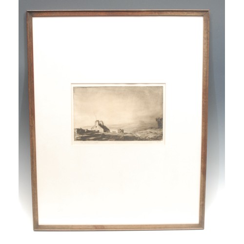 2318 - Sir David Muirhead Bone (1876 - 1953), The Ballantrae Road, etching, signed and titled in pencil, 14... 