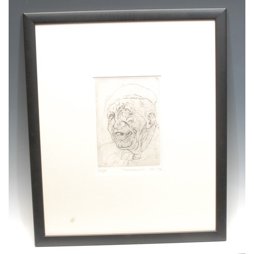 2285 - Peter Howson (Bn.1958), Marlborough, etching, signed and titled in pencil, dated 94, numbered 43/50,... 