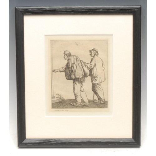 2304 - Robert Sargent Austin RA (1895-1973) 
Mendicanti (Beggars) 
signed, title to verso, dated 1924, etch... 