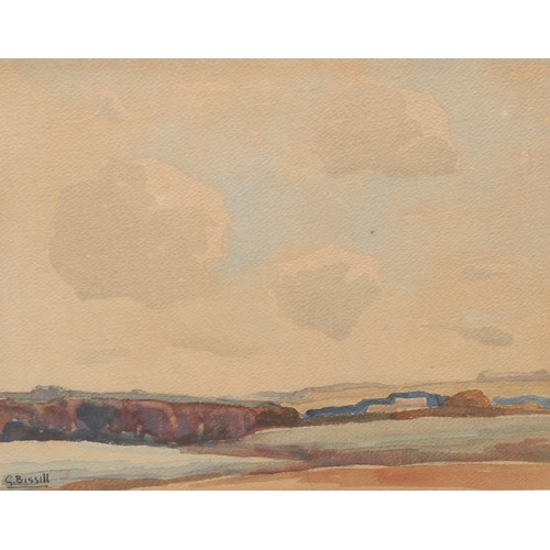 2115 - George Bissill (1896-1973) 
Rural Landscape 
signed, watercolour, 17cm x 21.5cm