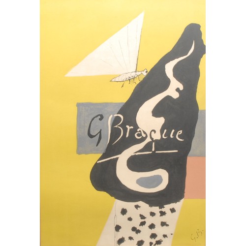 2121 - Georges Braque (1882-1963) 
Still Life with Insect 
monogrammed in plate, lithograph, 61cm x 41cm