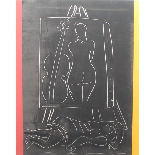 2321 - Sonia Lawson (1934-2023) 
Nudes with Cello 
signed, 9SL 1, screen print, 78cm x 59cm