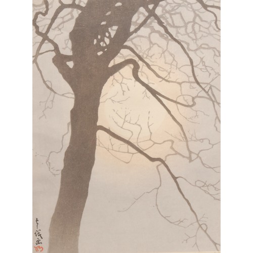 2366 - Yoshio Markino (1869-1956) and Urushibara Mokuchu (Yoshijirō) (1888–1953) 
Misty Moon 
signed, no. 2... 