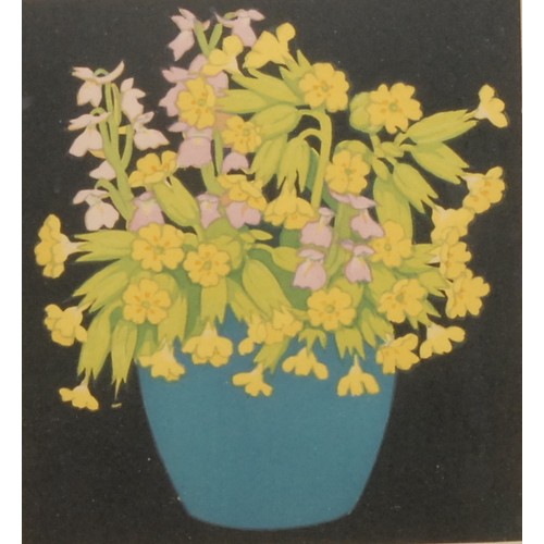 2201 - John Hall Thorpe (1874-1947) 
Cowslips 
signed, colour woodcut, 18cm x 15.5cm