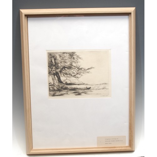 2349 - William Palmer Robins (1882 - 1959), Near Bray, etching, signed in pencil, dated 1922, 14.5cm x 19cm