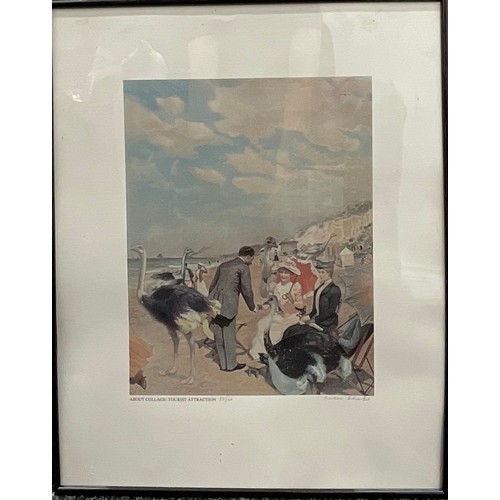 2284 - Peter Blake (Bn.1932), About Collage: Ostrich Beach (Tourist Attraction), screen print, signed in pe... 