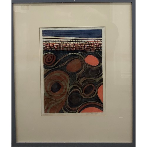 2209 - John Langton (Bn.1932), Abstract, colour print, signed in pencil, dated Nov.65, numbered  1/25, 37cm... 