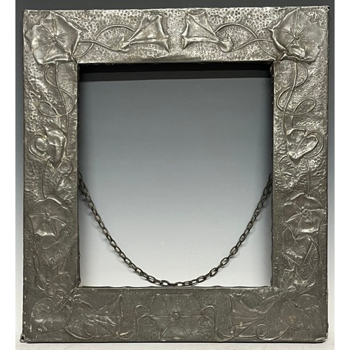 2369 - A pewter frame, convolvulus design 41.5cm x 45cm