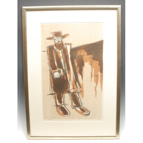 2174 - John Behan (b. 1938-) 
Self Portrait 
signed, dated 1966, 33/80, lithograph, 50cm x 32cm