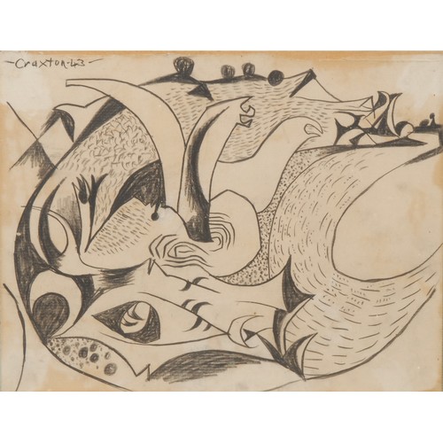 2184 - John Craxton (1922-2009) 
Tree Root 
signed, dated 1943, pencil sketch, 18.5cm x 23.5cm