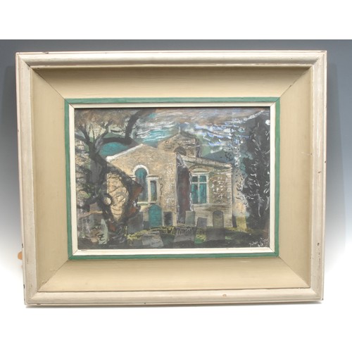 2215 - John Piper   
Church   
signed, oil on board