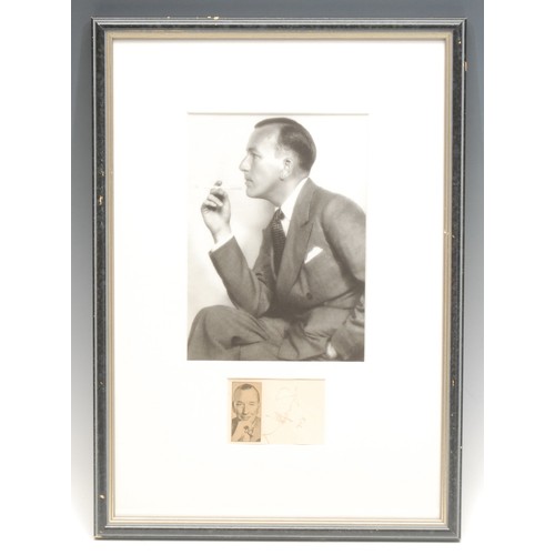 2040 - Dorothy Wilding (1893-1976) 
Noel Coward 
signed by Noel Coward, dated 1953, photograph, 18cm x 13cm