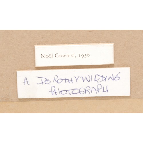 2040 - Dorothy Wilding (1893-1976) 
Noel Coward 
signed by Noel Coward, dated 1953, photograph, 18cm x 13cm