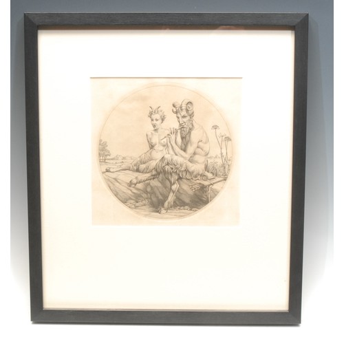 2325 - Stephen Gooden (1892 - 1955), Satyrs,   
engraving, signed in pencil, numbered 109 98, 16.5cm x 16.5... 