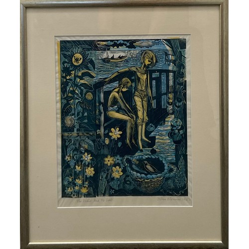 2212 - John O'Connor (1913 - 2004), The Sisters and the Crab, colour lithograph, titled, signed and dated 1... 