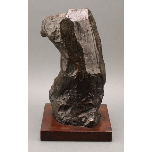 2388 - Neale Andrew (b. 1958-), a brown patinated bronze, as a male torso, signed in the maquette, 37cm hig... 