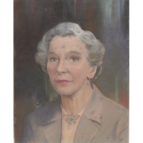 2056 - Edward Loxton Knight (1905–1993)  Portrait of a Lady  signed, watercolour on board, 51cm x 41cm; ano... 