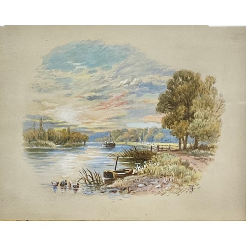 529 - Myles Birket Foster  
Sonning On Thames  
signed, watercolour, 13.5cm x 17cm