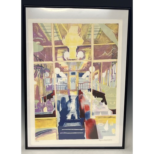 2124A - Glynn Boyd Harte (Bn.1948), Cafe Florian, St Marks, Venice, limited edition 138/150, lithograph, sig... 