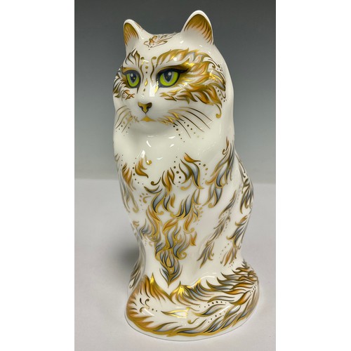 5040 - A Royal Crown Derby paperweight, Fifi, 13.5cm high, printed marks in red, gold stopper