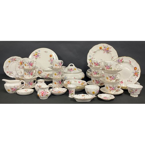 5094 - A Royal Crown Derby Posies pattern part dinner and tea service, comprising tureen and cover, cake st... 